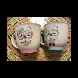 Matching His and Hers Frenchie Mug Set